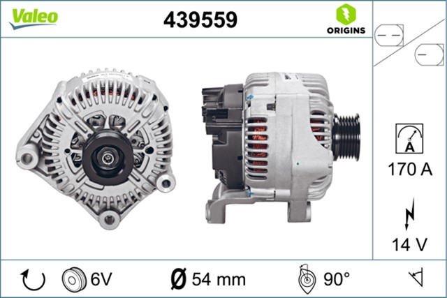 ALTERNATOR SARJ DINAMOSU 14V 170 A BMW S85 M5 E60 04 09 S85 M6 E64 06 10
