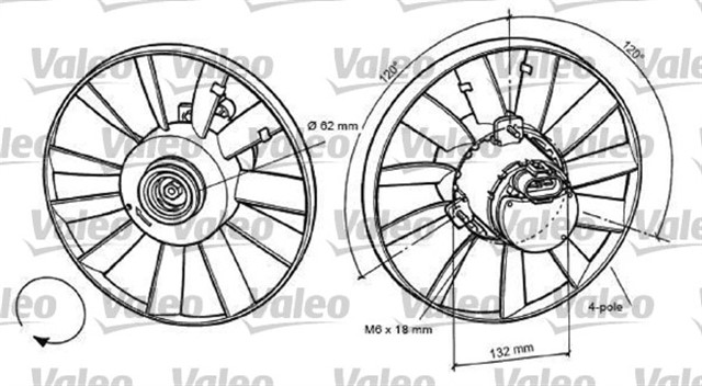 FAN MOTORU VW PASSAT 93 97