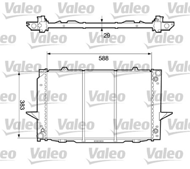 RADYATOR VOLVO C70 I V70 I 1998 - 2005 S70 97 - 00 XC70 97 - 02 850 93 - 97 AL - PL - BRZ 590 - 388 - 32