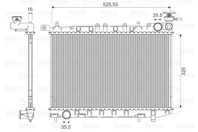RADYATOR NISSAN ALMERA 1.4 I 16V 95 00