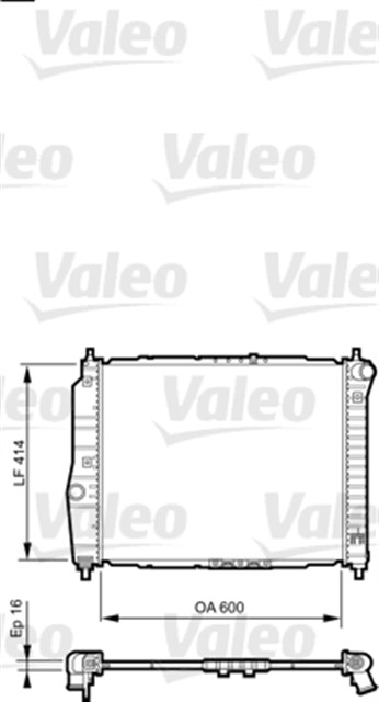 RADYATOR CHEVROLET AVEO - KALOS AL/PL/BRZ 600X418X16