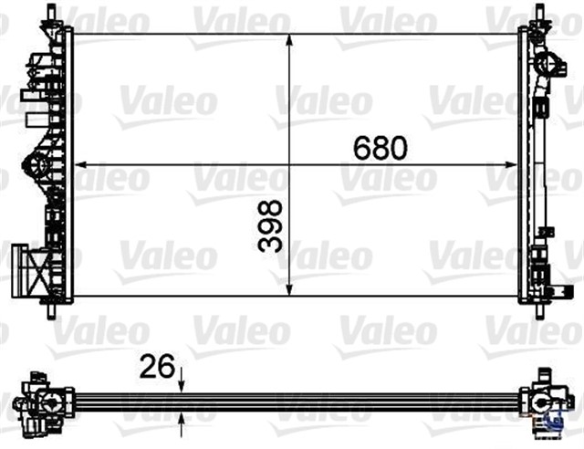 RADYATOR OPEL INSIGNIA 2.8 01/09