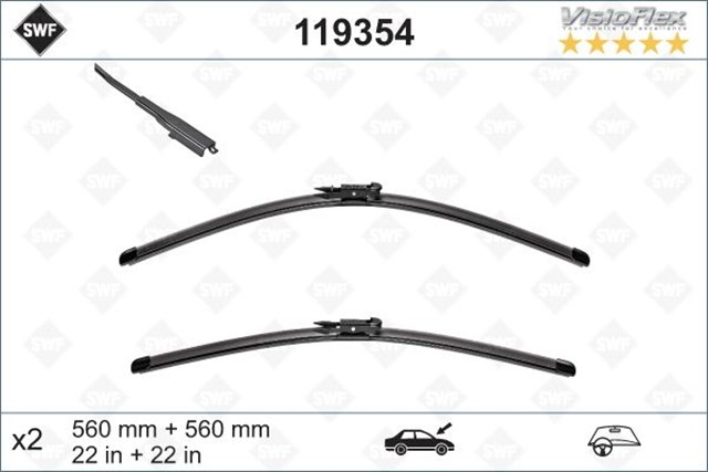SILECEK SUPURGESI TAKIMI 560MM / 560MM MERCEDES W205 S205 R171 R172 SWF