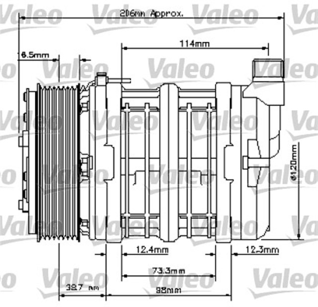 UNIVERSAL KOMPRESOR TM13XS 2AG 24V
