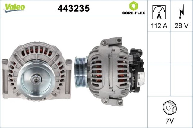 ALTERNATOR DAF CF85 360 - 410 - 460 - 510 XF95 460 - 560 XF105 410 - 460 - 510