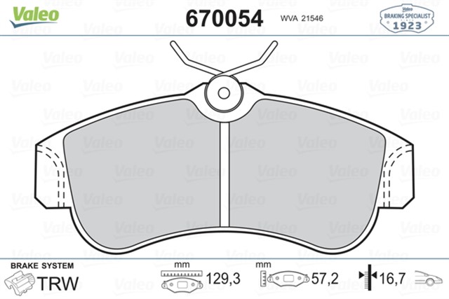 ON BALATA ALMERA II N16 1.5 1.8 2.0DI 00 1.5DCI 03 PRIMERA P10 1.6 2.0GT 90 - 96 P11 1.6