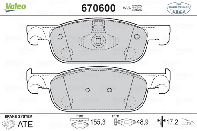 ON BALATA CLIO IV 0.9 TCE - 1.2 - 1.5DCI 12 DACIA DUSTER - LOGAN II - SANDERO II 1.2 - 1.5DCI 12