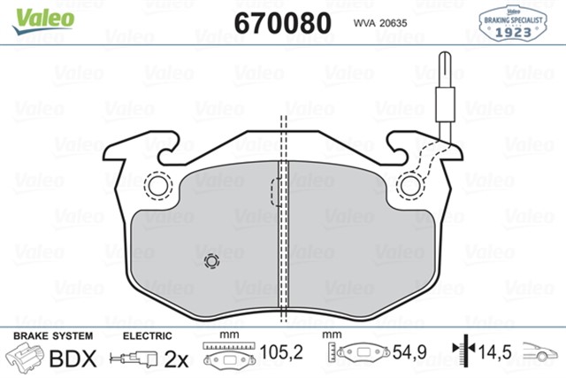 ON BALATA FISLI TWNGO 1.2 96 R5 72 - 95