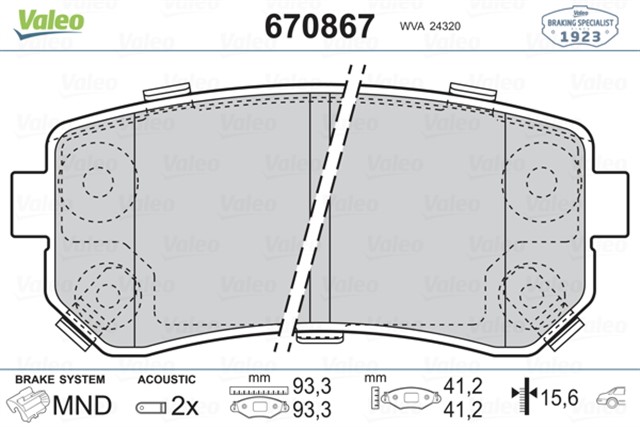 ARKA BALATA ACCENT ERA 1.4 GL - 1.5 CRDI - 1.6 GLS 05 10 KIA RIO 02 KIA CEED 07 10 SPORTAGE 06