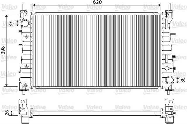 RADYATOR FIAT LINEA MULTIJET 1.3 1.6 D - T - JET 1.4