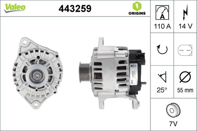 ALTERNATOR 14V 110A FIAT DUCATO 01 IVECO DAILY 01 2.3JTD