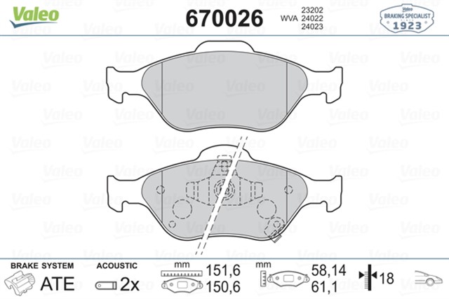 ON BALATA YARIS 1.0VVTI 1.3VVTI 1.4D4D 06 09 11