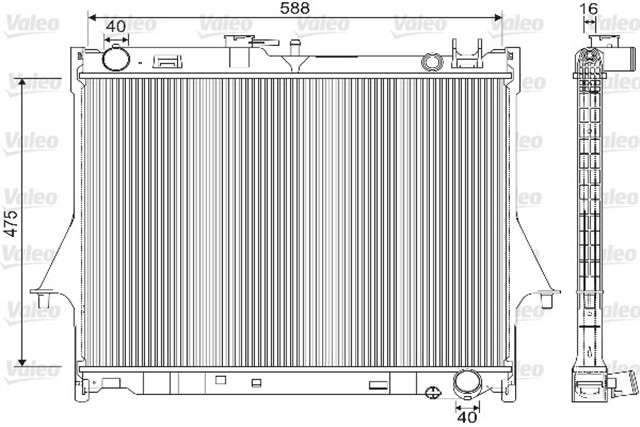 RADYATOR ISUZU D - MAX I 2.5 DITD