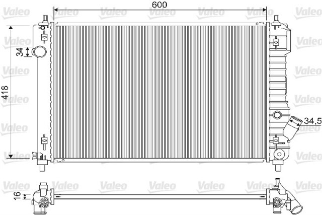 RADYATOR CHEVROLET AVEO 1.4 KALOS 1.4
