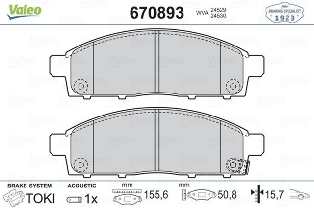 ON BALATA L200 PICK - UP 2.5DI - D KBT - KAT 05 - 10 L200 2.5DI - D 07 - 10