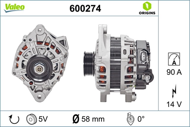 ALTERNATOR KIA RIO - HYUNDAI I10 BA - IA