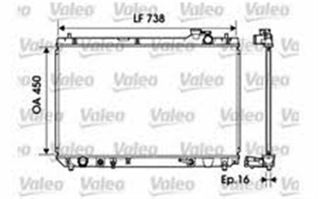 RADYATOR TOYOTA AVENSIS VERSO D