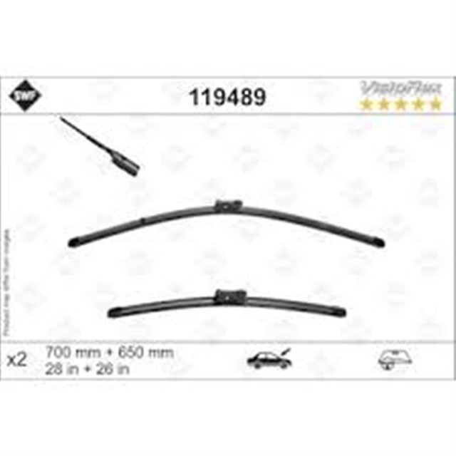 SWF VISIOFLEX FLAT BLADE X2 700 650 MM VW CRAFTER 09/16 ; MAN TGE 11/16