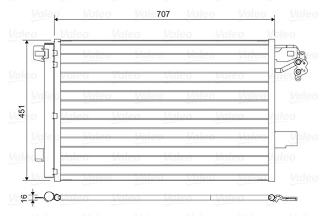 KONDENSER VOLKSWAGEN TRANSPORTER T5
