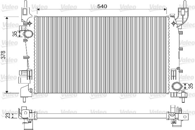 RADYATOR FIAT LINEA 1.4 PUNTO 1.2 1.4