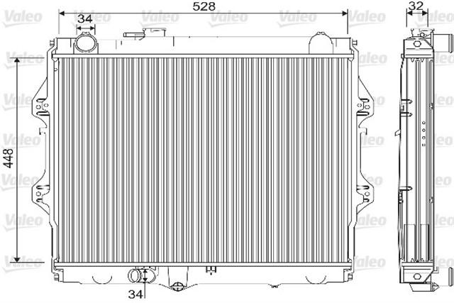 RADYATOR TOYOTA HILUX VI PICK UP 2.4 D
