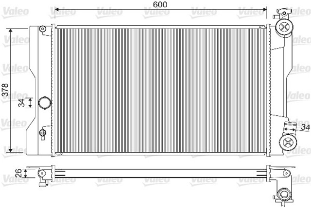 RADYATOR TOYOTA COROLLA 1.6 VVT - I 1.6 CNG