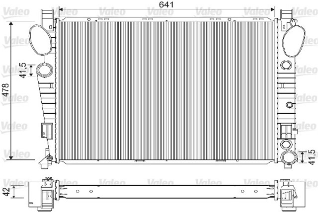 RADYATOR MERCEDES SL 350 500 55AMG