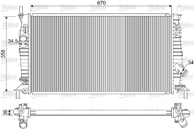 RADYATOR MAZDA 3 2.3