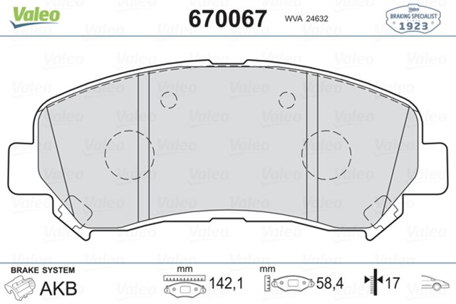 ON BALATA QASHQAI 1.5 DCI - 1.6 - 2.0 - 2.0 DCI 07 XTRAIL 2.0 - 2.0 DCI - 2.5 07 KOLEOS 2.0 DCI 08