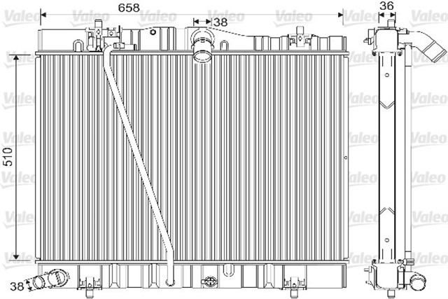 RADYATOR TOYOTA HIACE V 2.7 VVTI