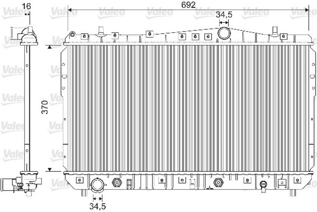 RADYATOR CHEVROLET LACETTI 1.6 - 1.8 - NUBIRA