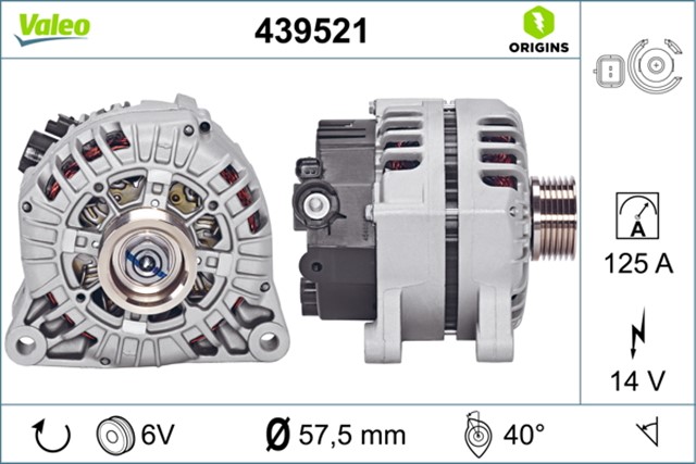 ALTERNATOR KOMPLE 120 A BERLINGO - C - ELYSEE - C2 - C3 - C4 - C5 - PARTNER - 206 - 301 - 307 - 308 - 407 2542742 - 9642124980 - 5702A5 - 439521 - 57056N - 115438 - A3TB2691G - 63731741010 - 57058H - 439521 - 439521 - SG12S051