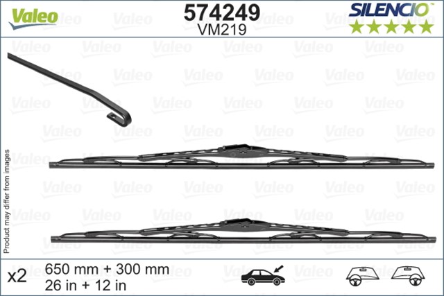 VALEO SILENCIO VR50 X2 650 MM 280 MM NISSAN NOTE E12 SILENCIO SILECEK LASTIGI BINEK