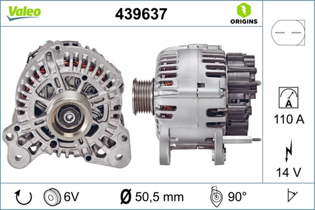 ALTERNATOR GOLF V JETTA III 1.4 TSI ALTERNATOR BINEK