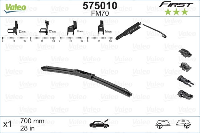 ON SILECEK SUPURGESI SILENCIO FLAT ASTRA K 15 - C4 - COUPE B5 04 P307 CC T5 03 - 05 700 MM