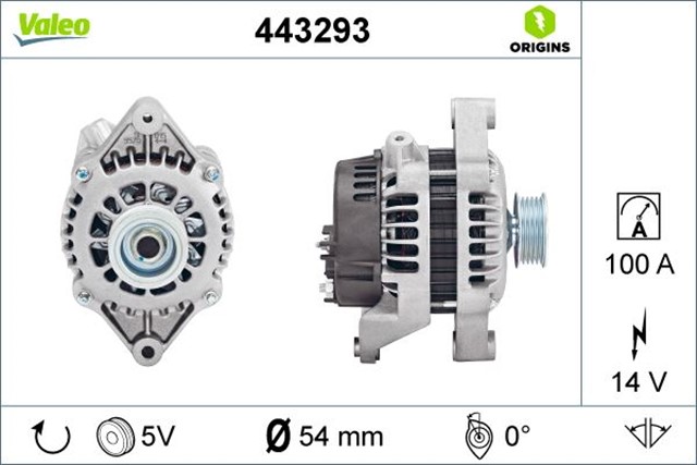 ALTERNATOR ASTRA - CORSA - MERIVA - VECTRA 55556070 - 93175943 - 93189261 - 93184064 - 90561971 - 9512440 - 9512784 - 9512175 - 93186486 - 6204138 - 6204098