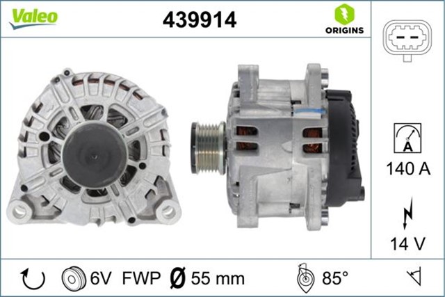 ALTERNATOR FORD MONDEO 2.0 1204621 - AV6N10300DB - 1435647 - 1684713 - 6G9N10300ADB - AG9T10300DA - 6G9N10300ADA - LR002899 - 2099447