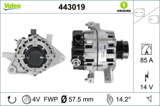 ALTERNATOR TOYOTA YARIS III 1.5
