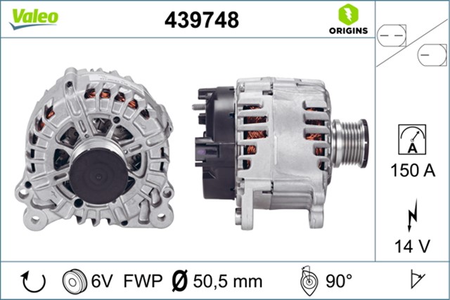 ALTERNATOR VW GROUP 04L903017 - 04L903017D - 04L903017E - 03L903017X - 03G903016FX - 04L903017X - 03L903017EX - 04L903017DX - 04L903017E
