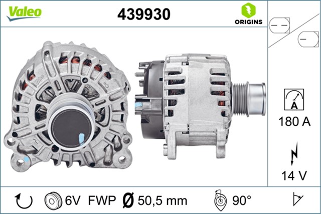 ALTERNATOR VW GROUP 04E903021Q - 04E903023D - 04E903023LX - 04E903015DX - 04E903015EX - 04E903021PX - 04E903021QX
