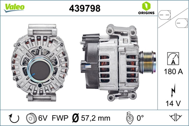 ALTERNATOR VW GROUP 06H903017KX - 06H903018MX