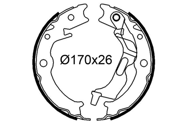 PABUCLU FREN BALATASI DAEWOO LACETTI NUBIRA