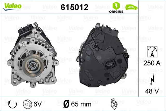 ALTERNATOR SARJ DINAMOSU 48V - 250A GOLF8 - PASSAT - TIGUAN - T - ROC ELEKTRIKLI DLAA - DFYA 1.0 - 1.5 ETSI 17 - 
