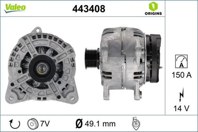 ALTERNATOR RENAULT - NISSAN 1.9 DCI