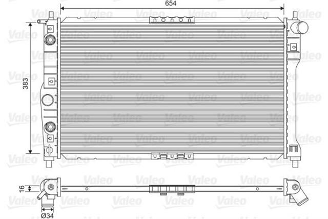 RADYATOR DAEWOO LEGANZA V100 2.0 I