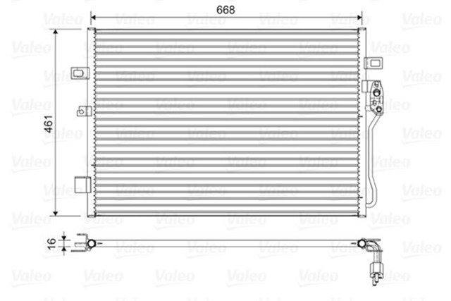 KONDENSER FIAT FREEMONT