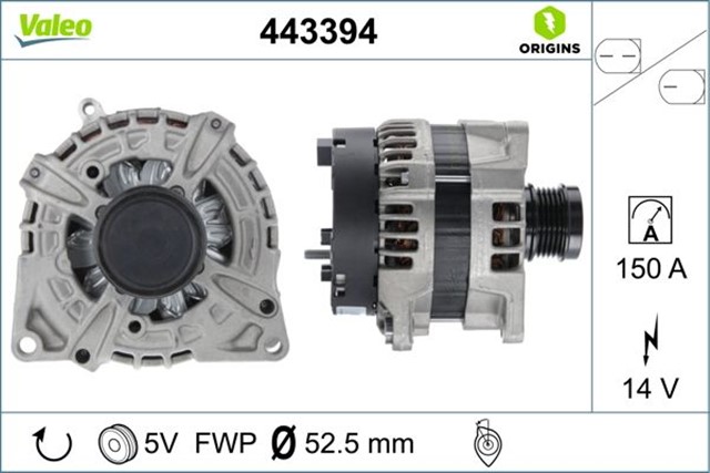 ALTERNATOR 14V 150A MERCEDES W176 W246 C117 X156