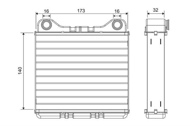 KALORIFER RADYATORU AUDI A8 1 - SERIES FL