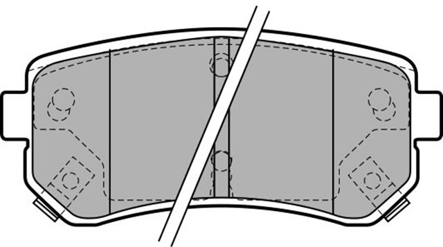 ARKA BALATA ACCENT ERA 1.4 GL - 1.5 CRDI - 1.6 GLS 05 10 KIA RIO 02 KIA CEED 07 10 SPORTAGE 06 FTE KIRMIZI KUTU