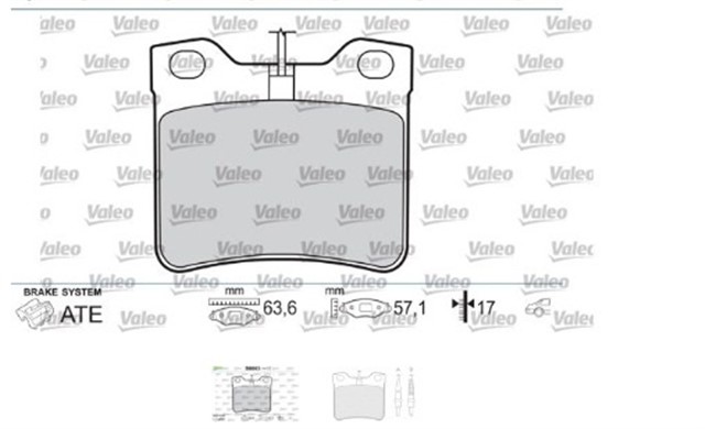 ARKA BALATA P406 1.6 - 1.8 - 2.0 - 2.1 TDI 95 - 04 607 00 FTE KIRMIZI KUTU